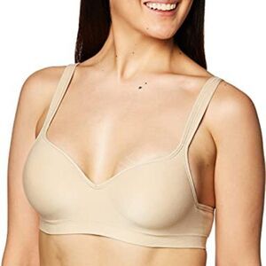 Bali Womens Nude Feel The Softness Comfort Revolution Wire free Bra 36DD